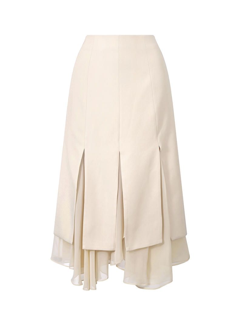 Chiffon ruffled layer skirt