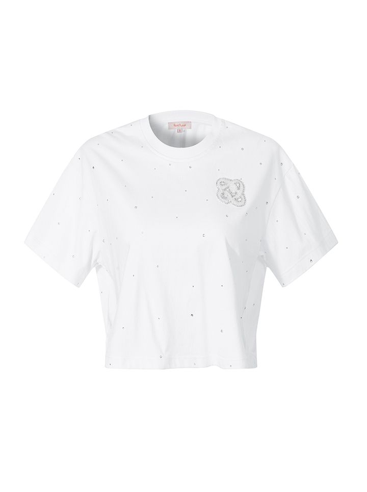 Rose applique T-Shirt