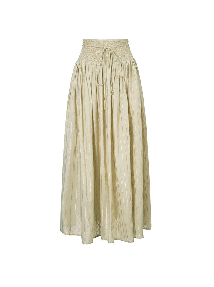 Smocking Waistband Skirt