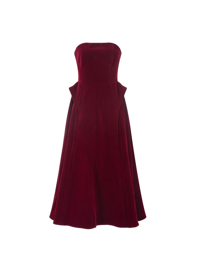 Fit and flare velvet dress