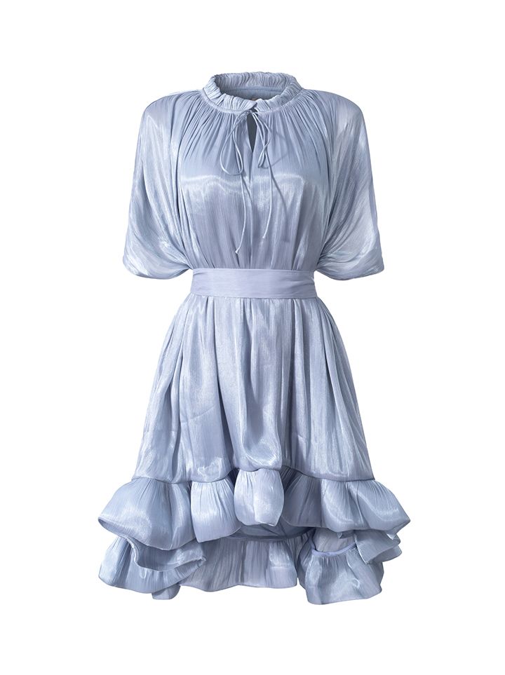 Ruffles trimming dress