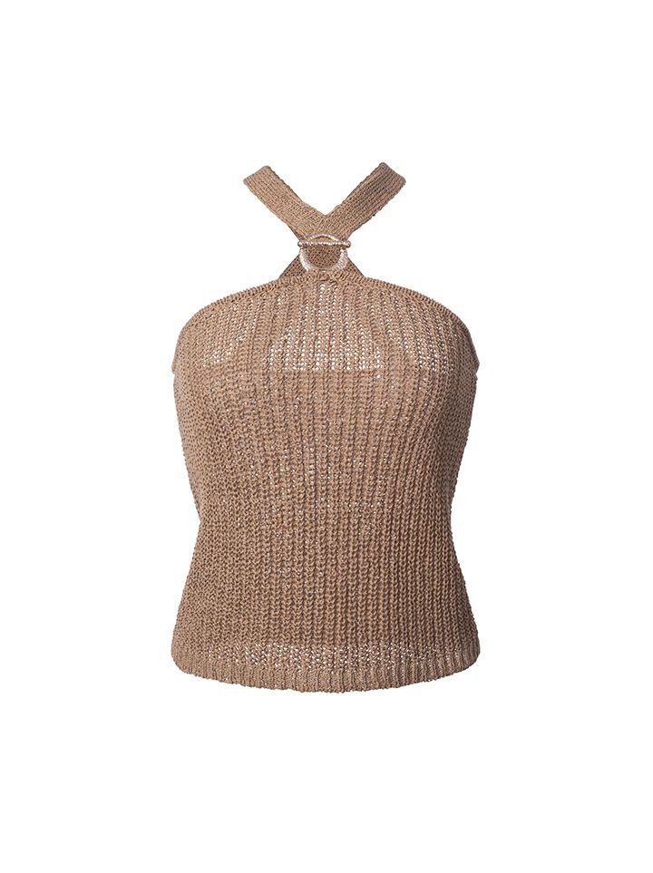 Halter Knit Top