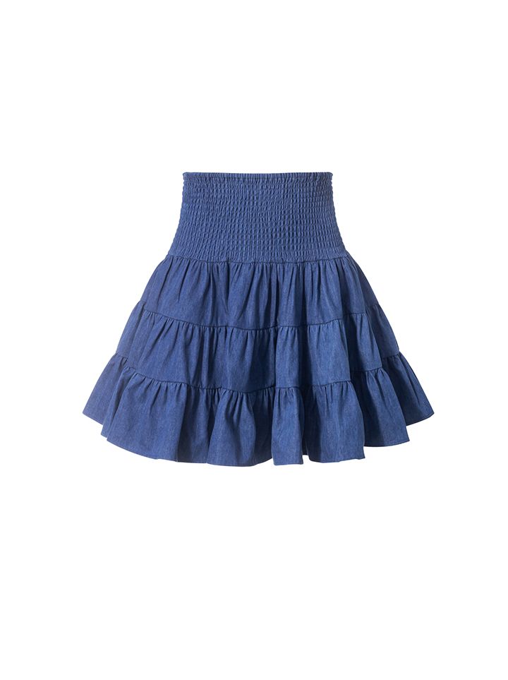 Smocking Mini Skirt