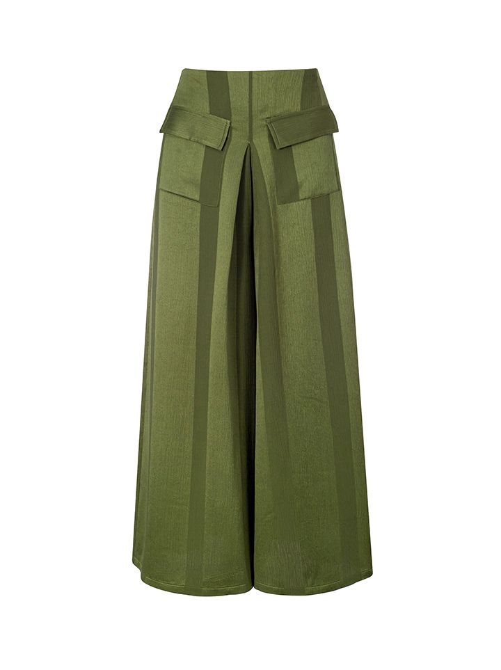 crepe culotte pants