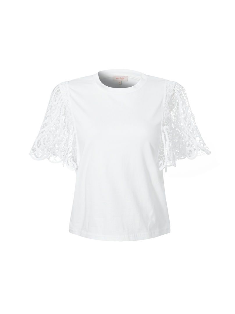 lace sleeves blouse