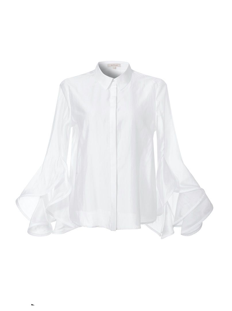 Ruffled cuffs shirt