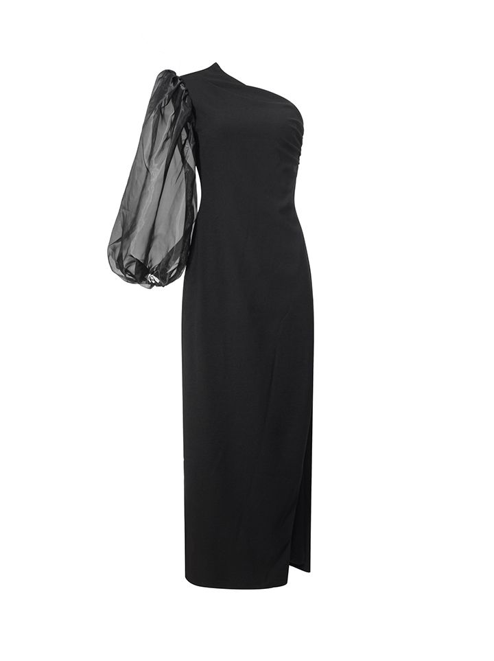 One Shoulder Maxi Dress