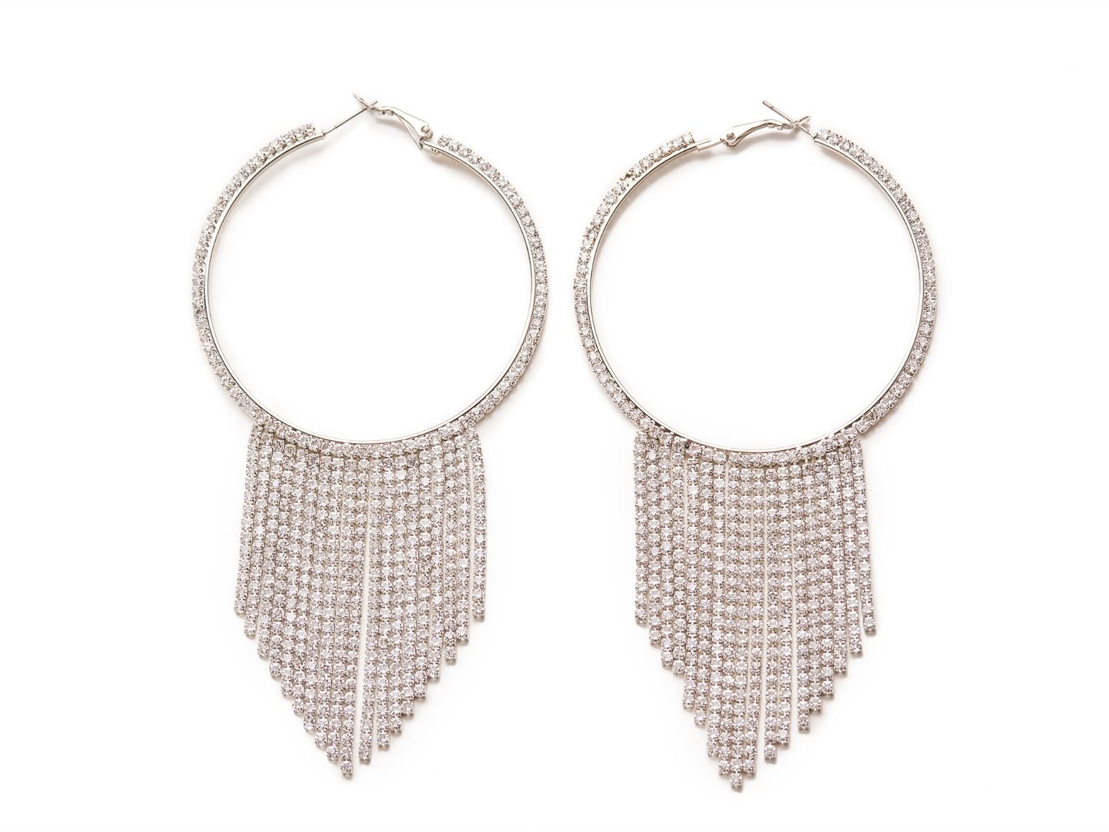 Crystals Fringe Earrings