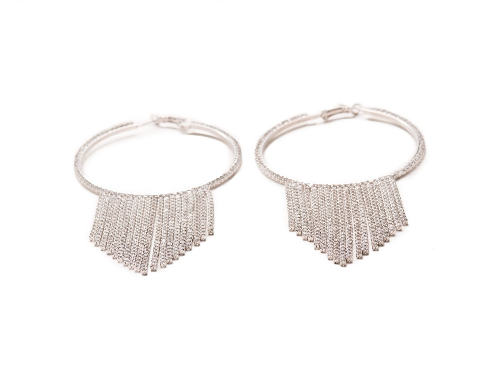 Crystals Fringe Earrings