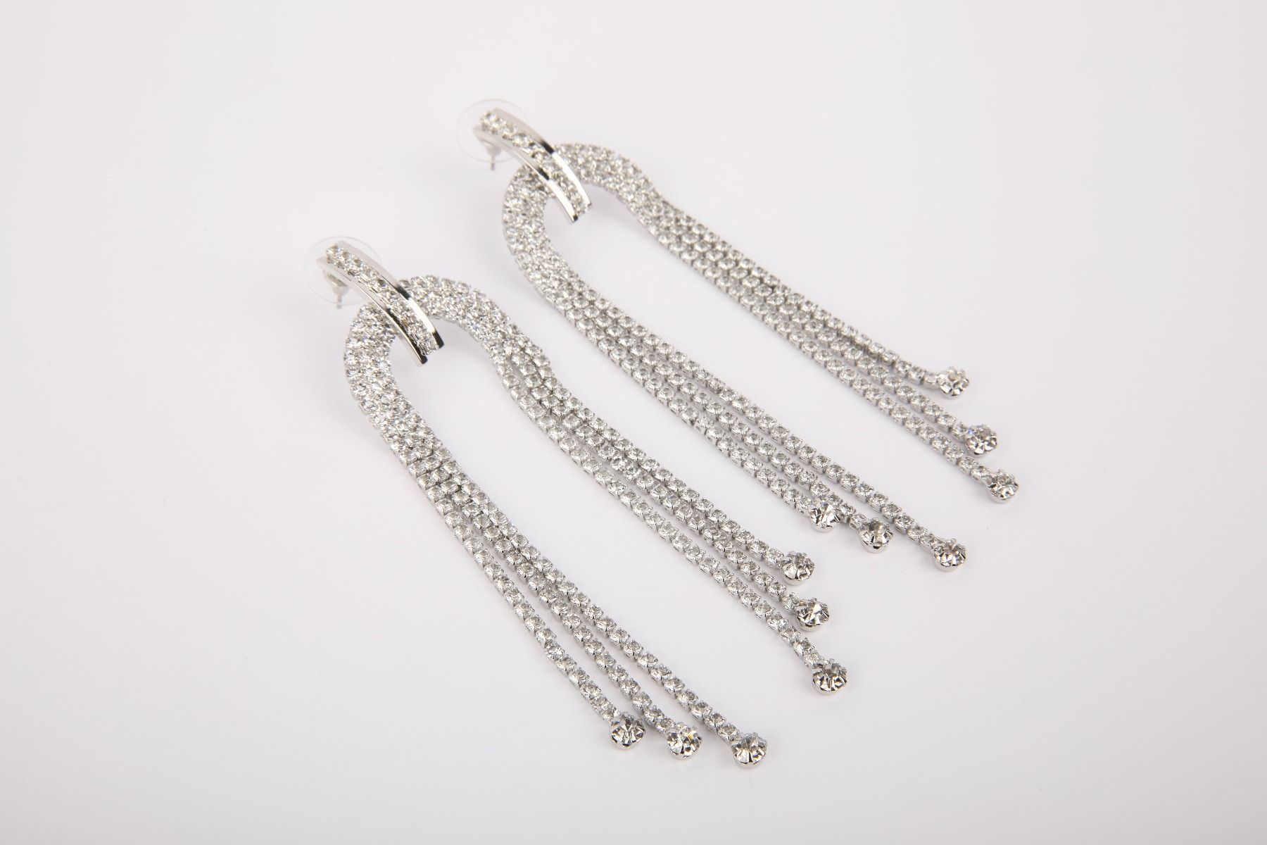 Silver Long Earrings