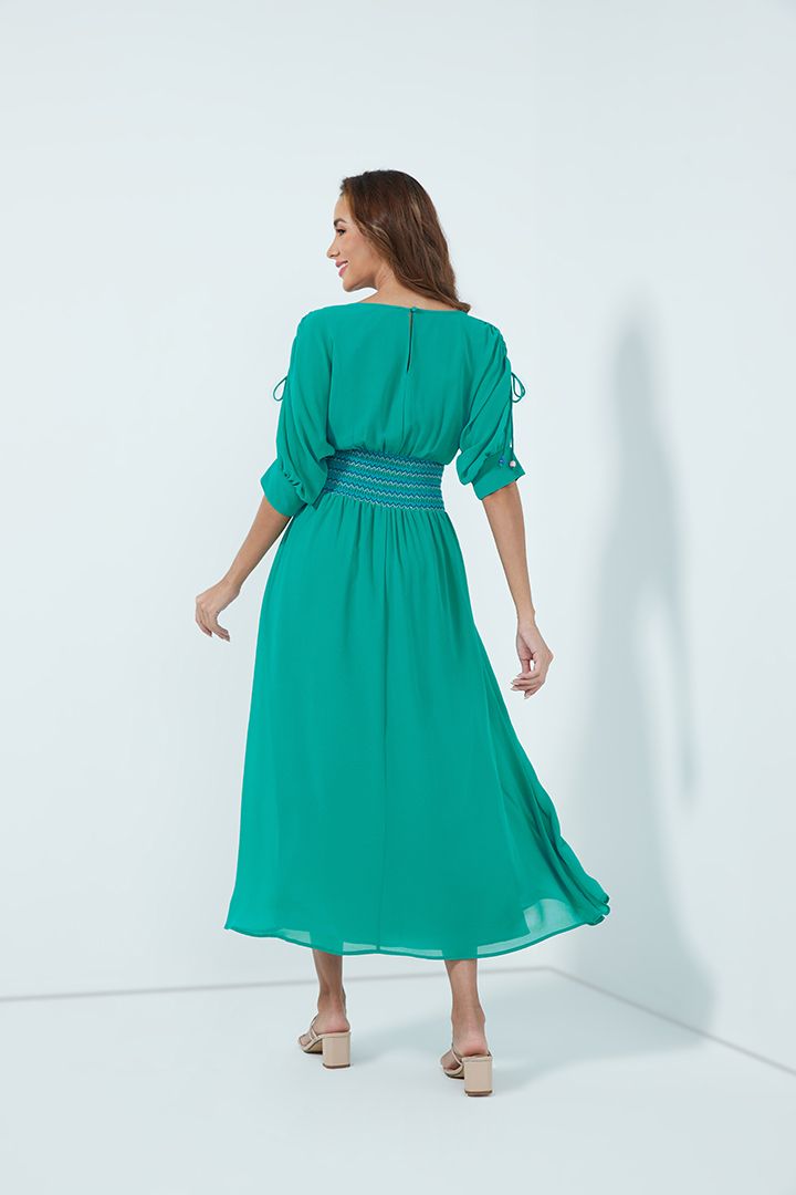 Wide styling waist dress