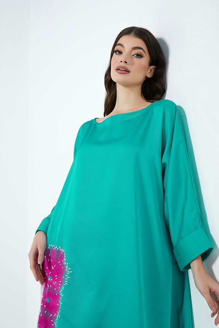 Embroidered kaftan