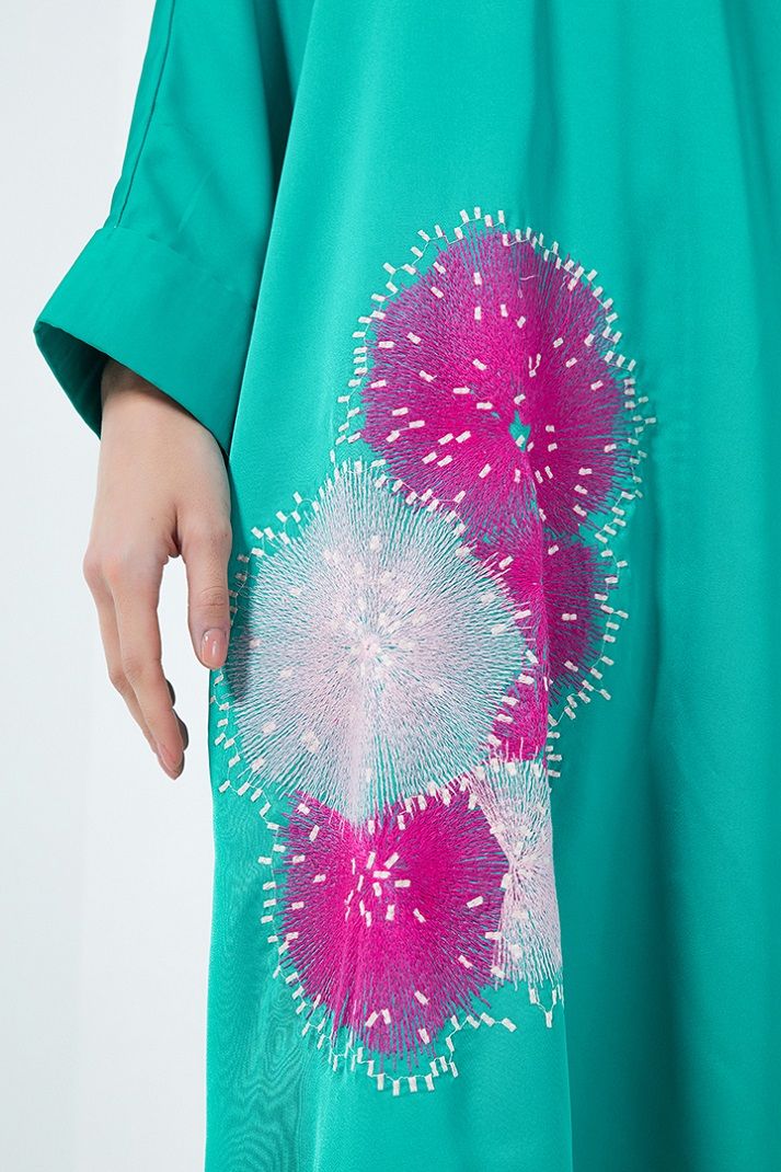 Embroidered kaftan