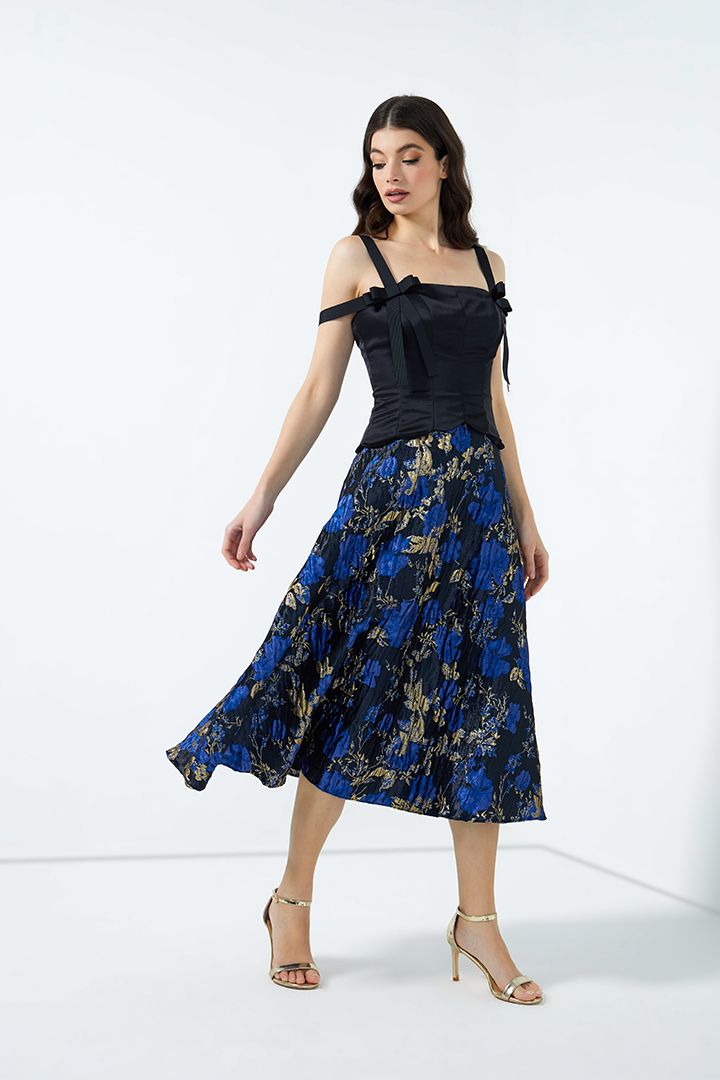 Jacquard bottoms dress