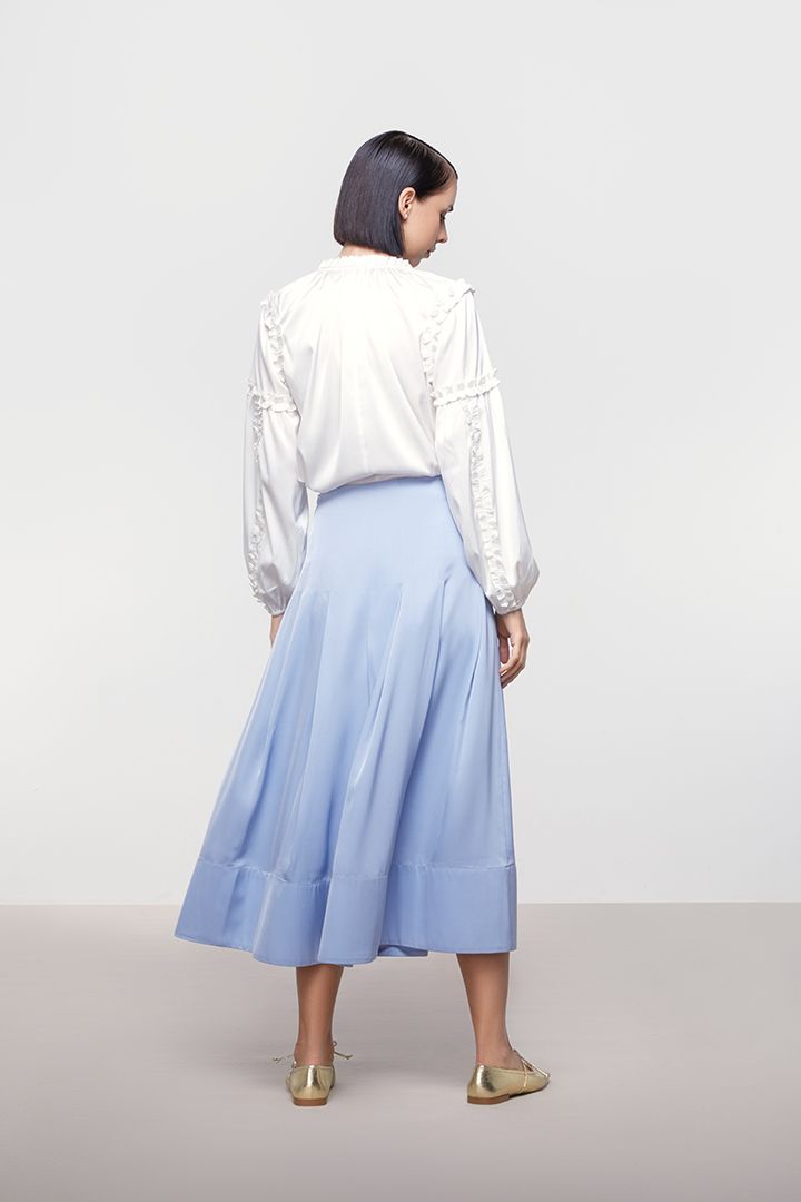 A-line midi skirt