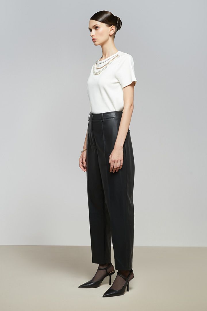 PU leather pants