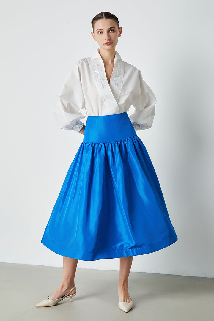 Taffeta Wrap Top