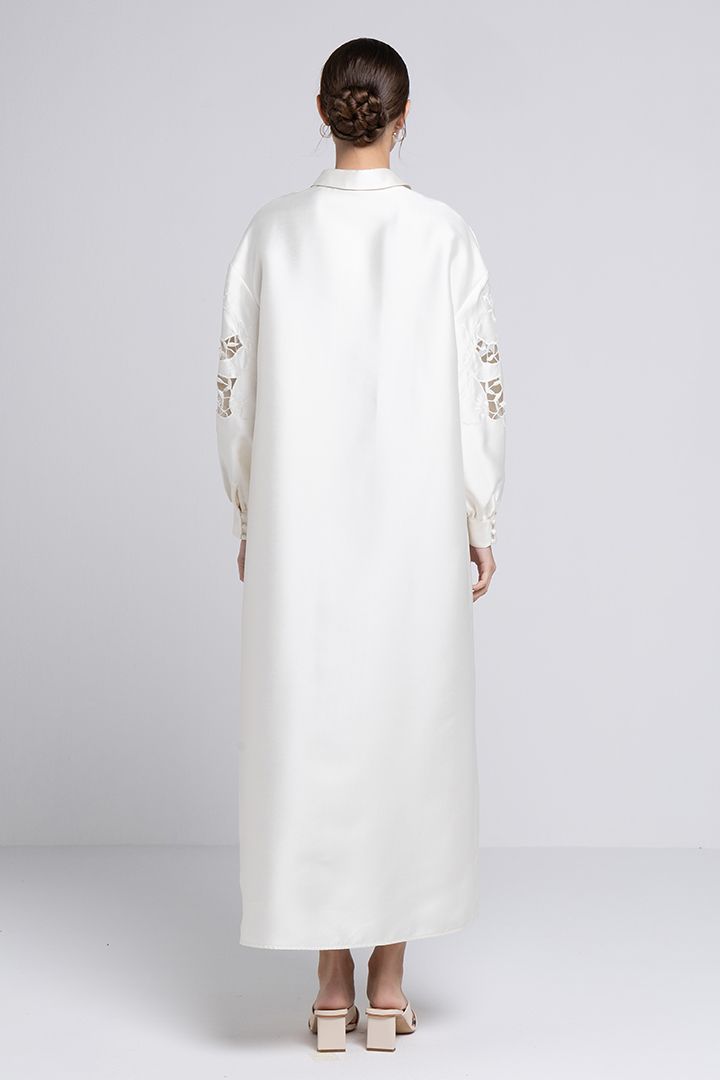 Collar neckline kaftan