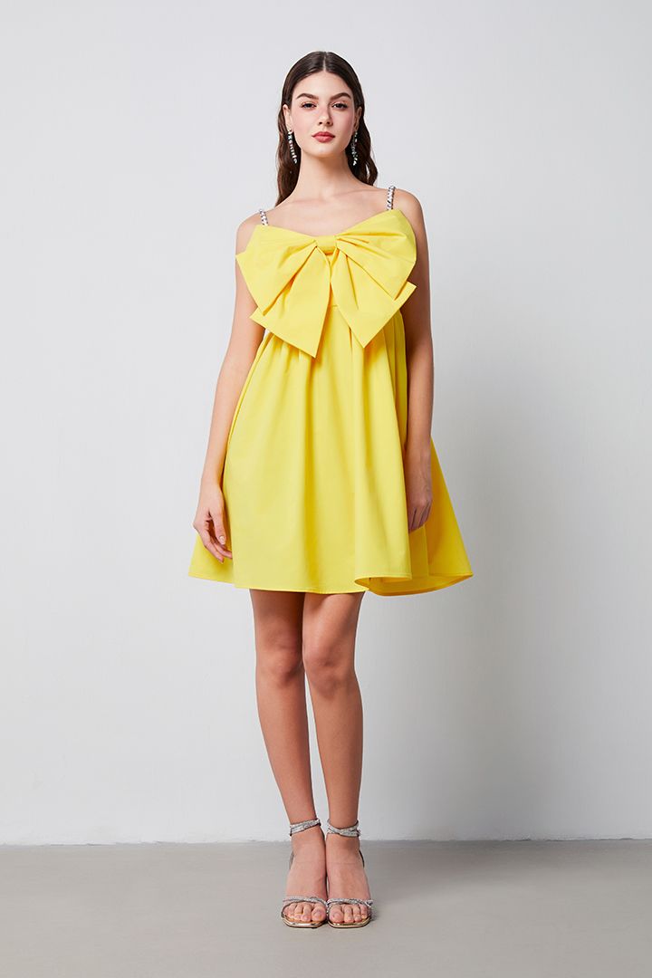 statement bow dress