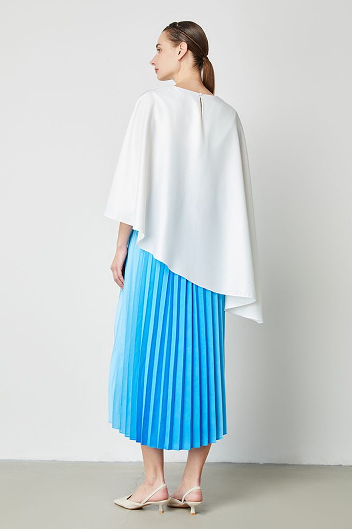 Crepe Pleated Skirt