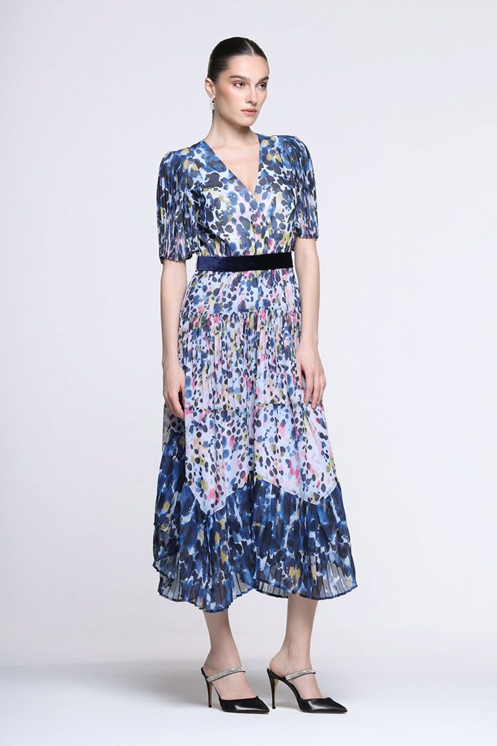 chiffon prints dress