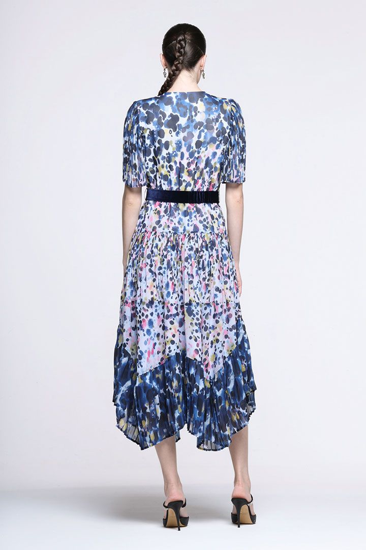 chiffon prints dress