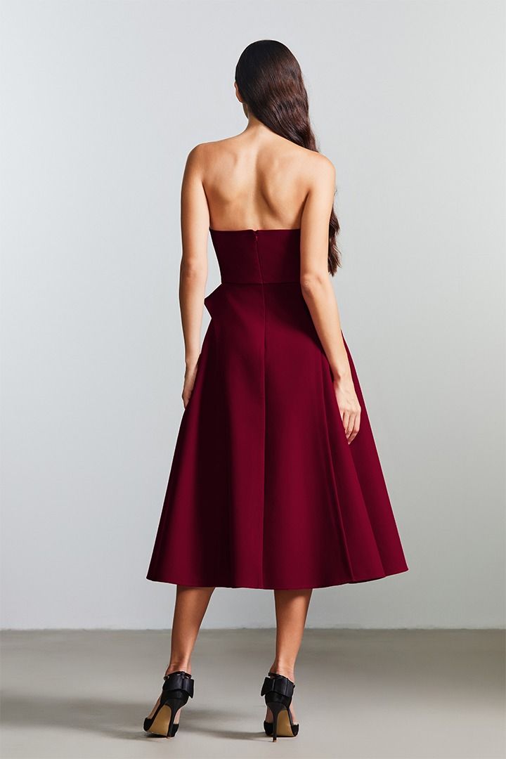 Fit and flare velvet dress