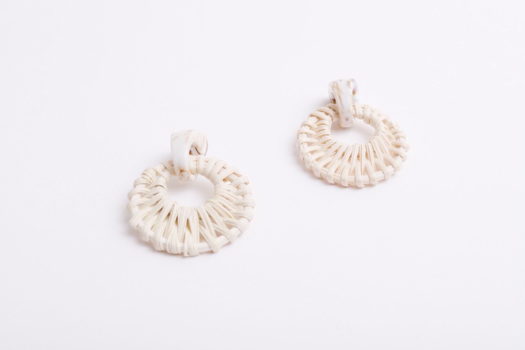 Rattan earrings