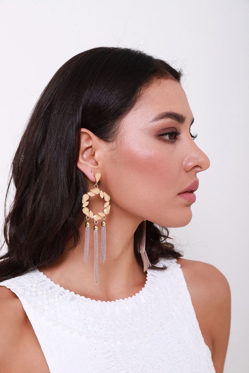 long fringe earrings