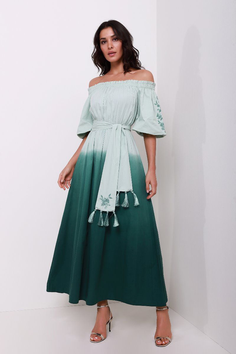 femi9 embellished off shoulder dress