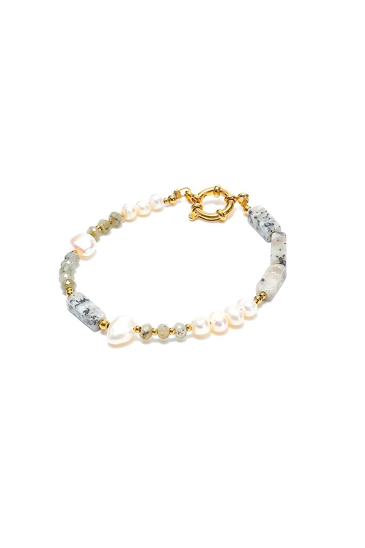 Multi toune pearls bracelet