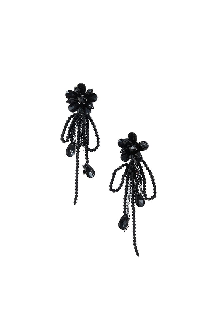 Fringe beading earrings