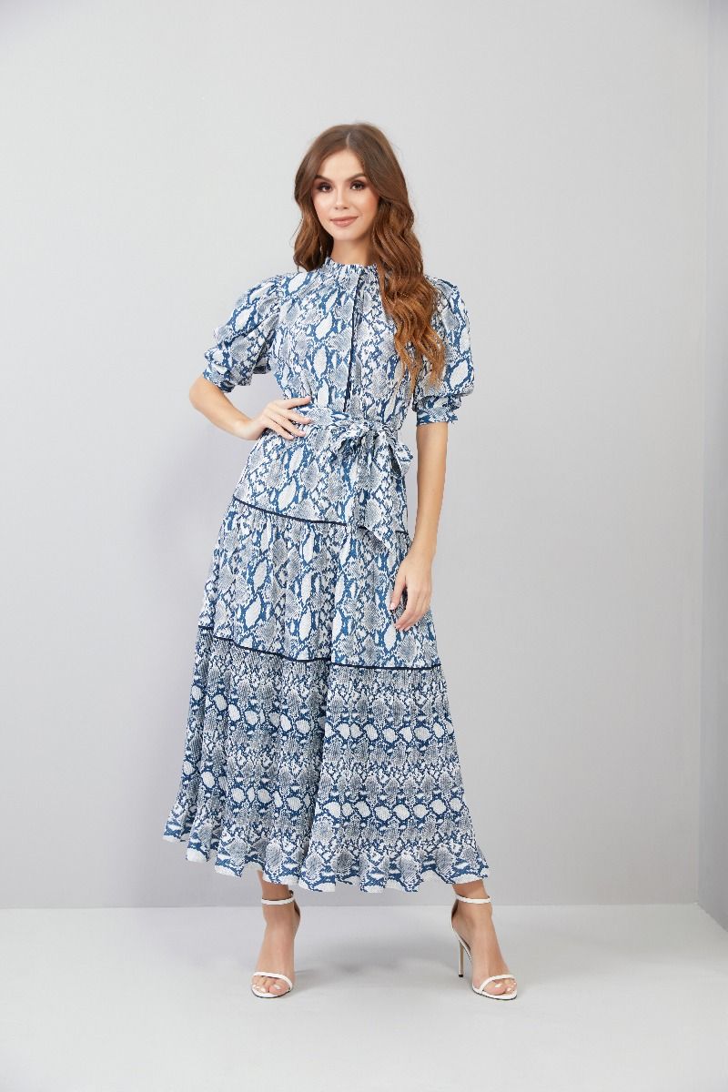 Long Ruffled Kaftan