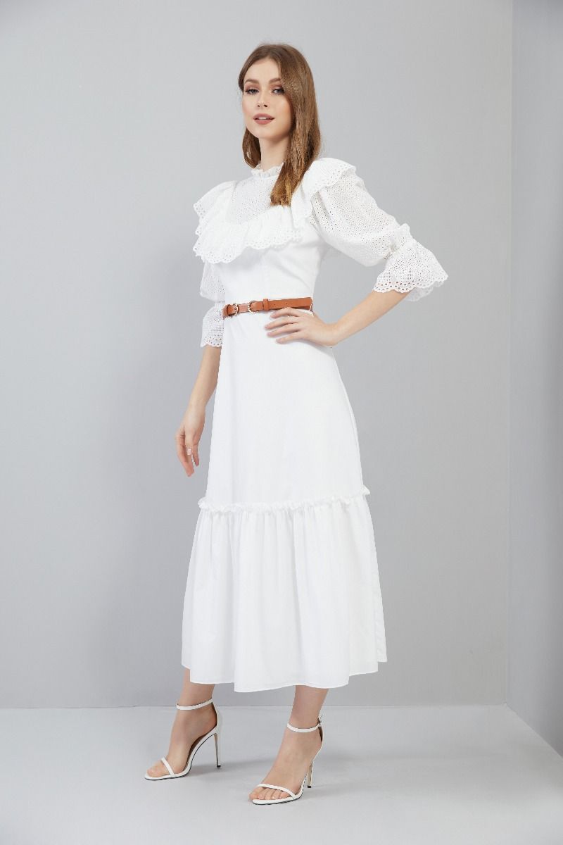 Midi Ruffles Kaftan 