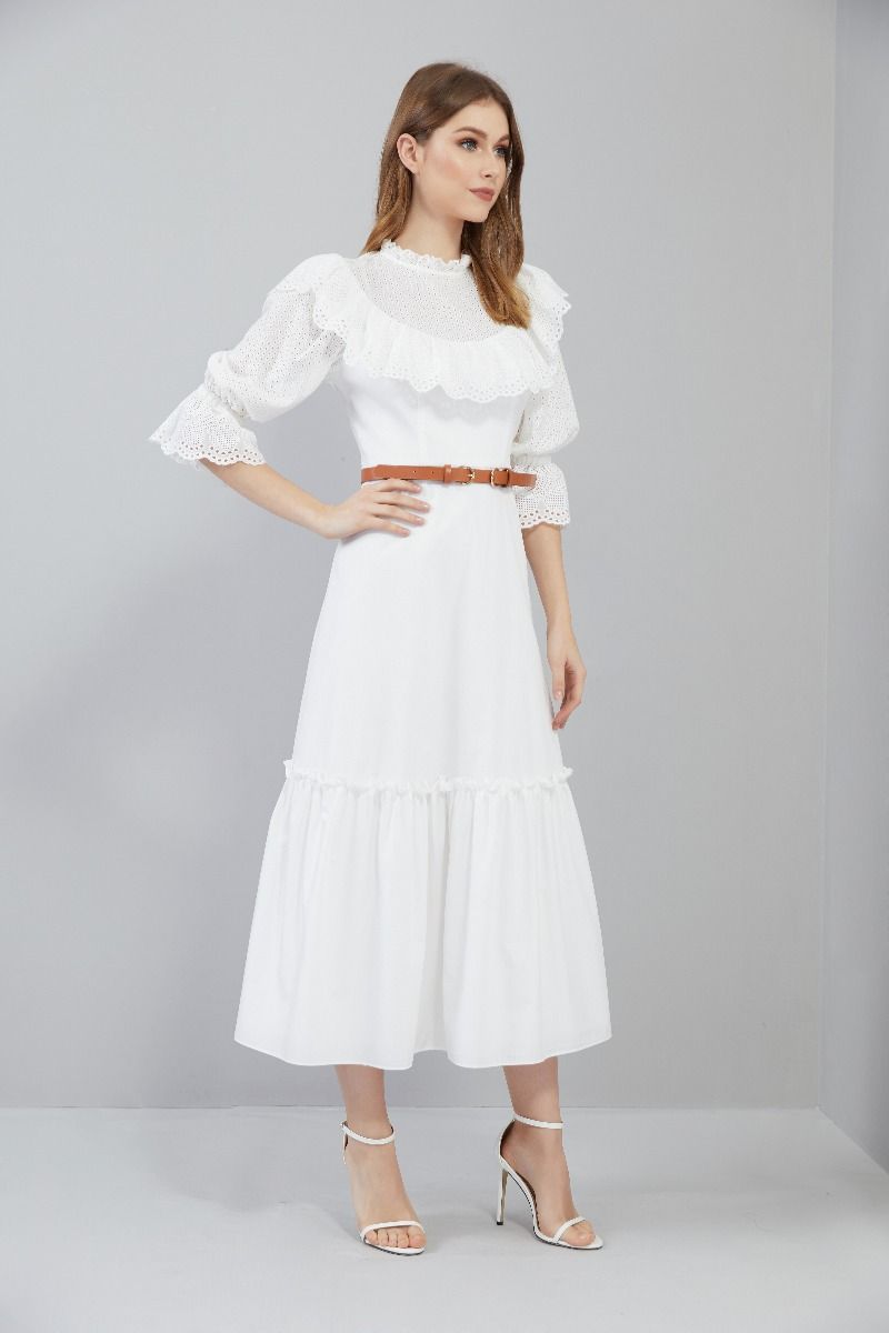 Midi Ruffles Kaftan 