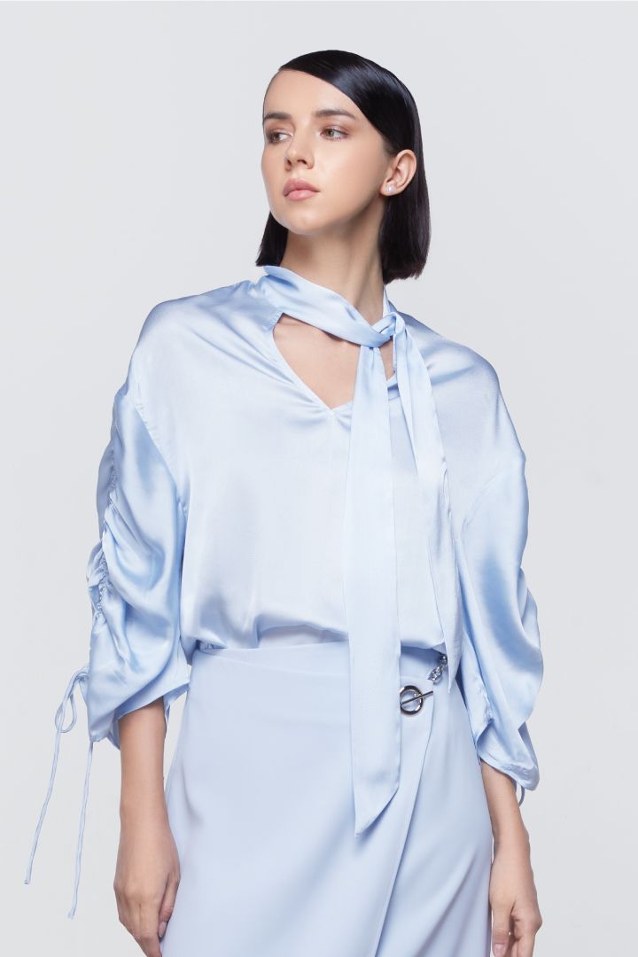 Drawstring Sleeve Top