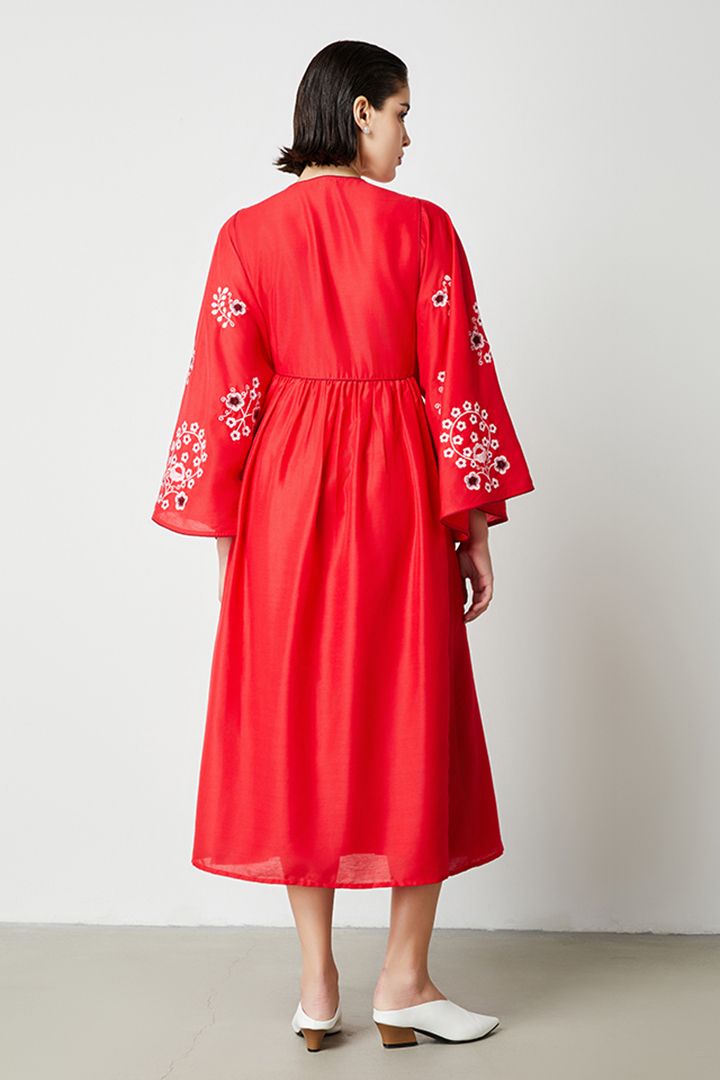 Embroidered Sleeves Kaftan