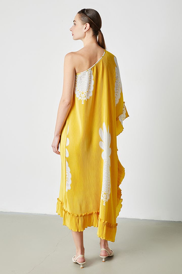 Ruffle Pleated Kaftan