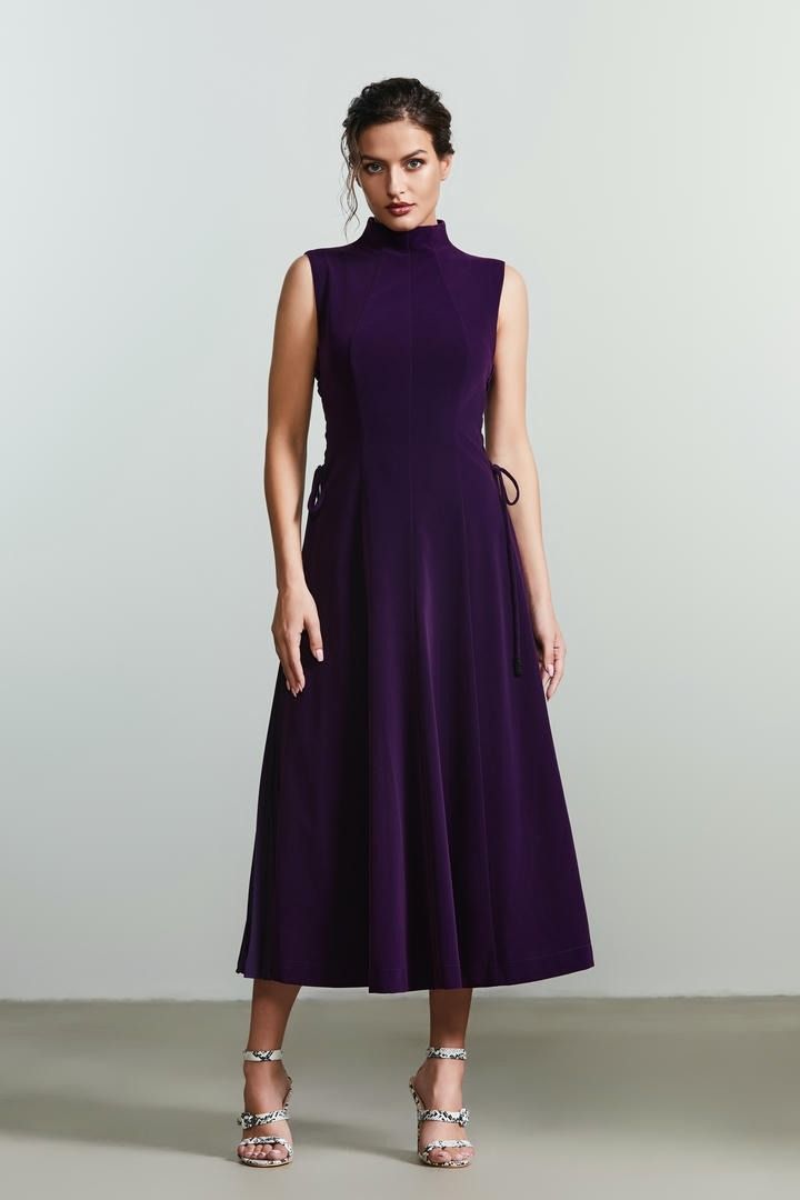 Velvet A-line dress