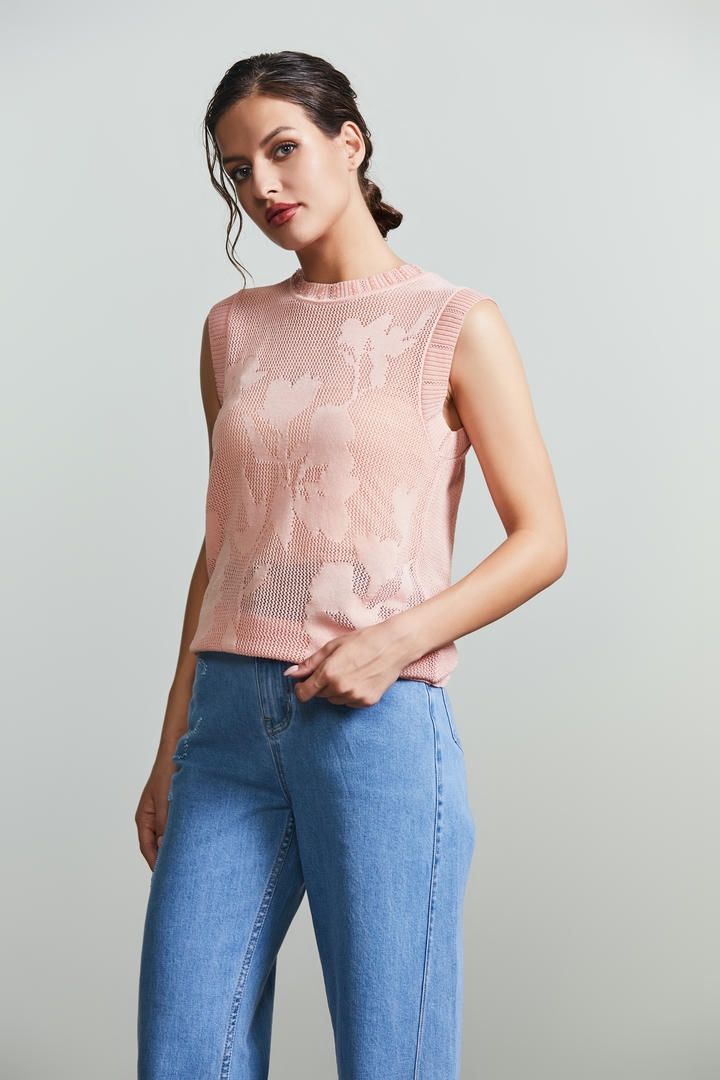 floral detail top