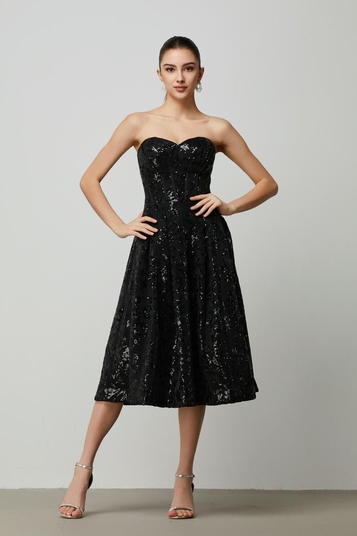Embellished Mesh Dress