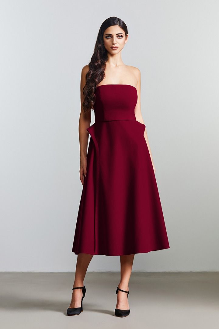 Fit and flare velvet dress